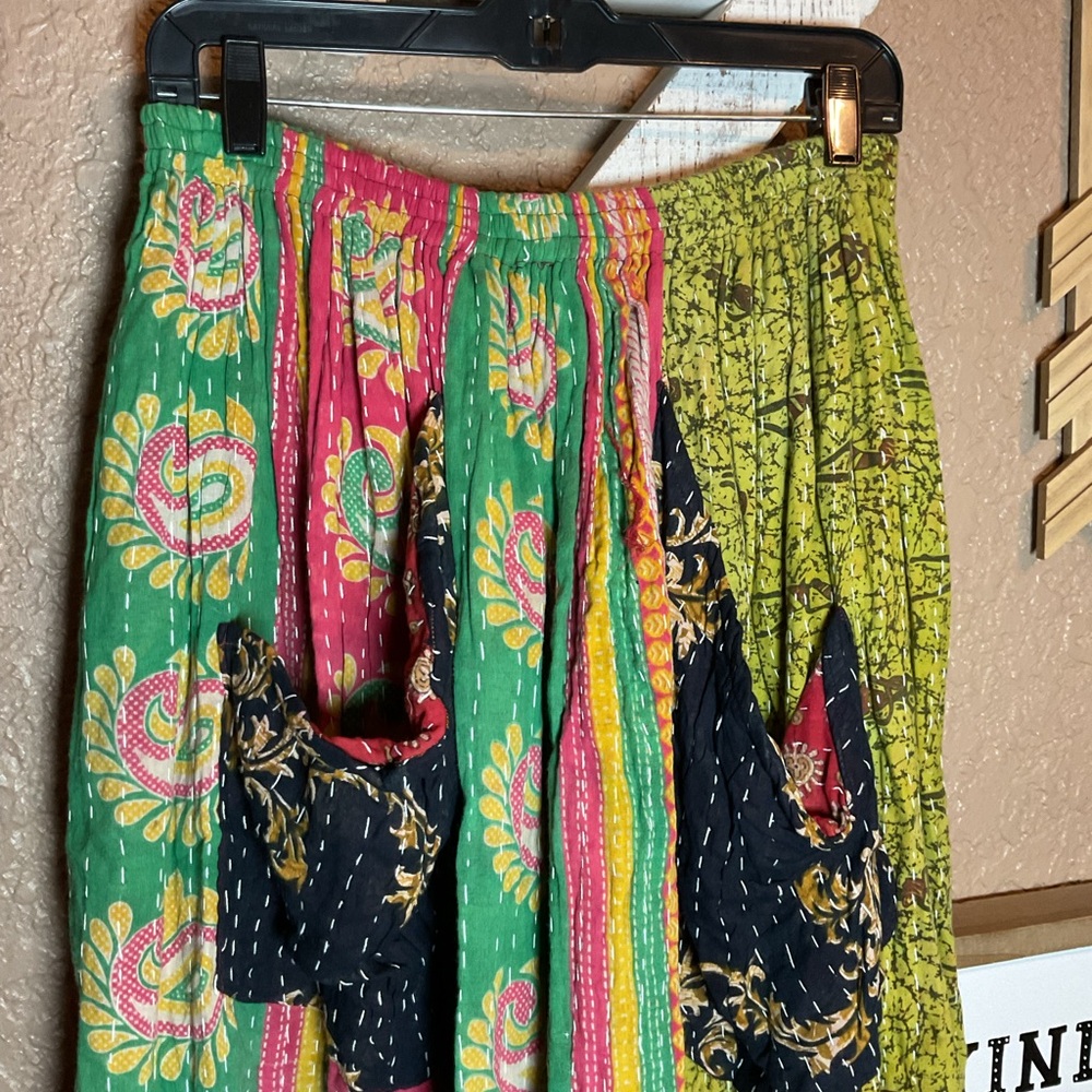 Jaded Gypsy Maxi Long Kantha Patchwork Pull On Skirt Women’s Free Size One Size - Picture 2 of 4